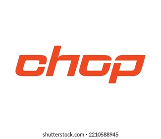 Kitchen Chopping Knife Wordmark Logo Design, Chop Wordmark Logo Vector,