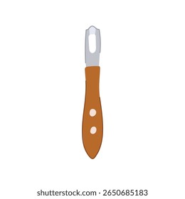 cozinha citrus zester cartoon. casca raspados, limão maior, fruta laranja cozinha citrus zester sinal. símbolo isolado ilustração vetor