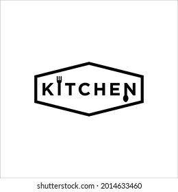 kitchen classic logo design vector