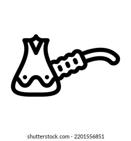 kitchen clay crockery line icon vector. kitchen clay crockery sign. isolated contour symbol black illustration