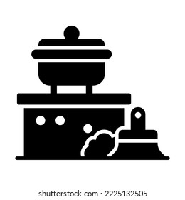 limpieza de cocina Diseño de conceptos modernos, concepto de ilustración vectorial de calidad premium. Símbolo vector.