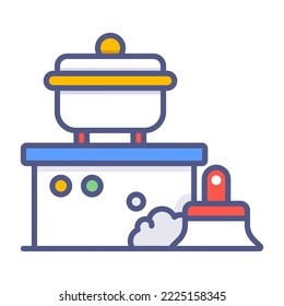 kitchen cleaning Modern concepts design, Premium quality vector illustration concept. Vector symbol.