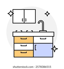 Kitchen Cleaning – Sink and Clean Counter Representing Tidy Kitchens