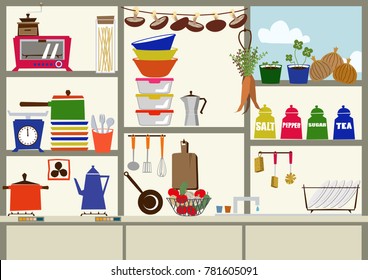 Kitchen clip art.
Daily necessities, materials for daily necessities.
Image of housework.
