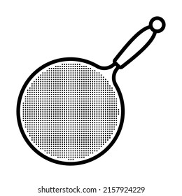 Kitchen Colander Icon. Bold outline design with editable stroke width. Vector Illustration.