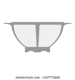 Kitchen colander icon. Vector illustration