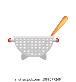 kitchen colander and ladle