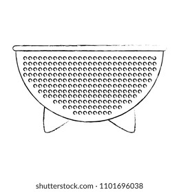 kitchen colander metal icon