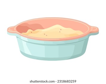 kitchen container with flour icon isolated