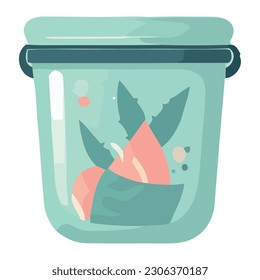 diseño del contenedor de cocina sobre blanco