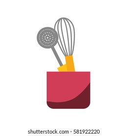 Kitchen cook utensil icon vector illustration graphic design