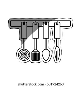 Kitchen cook utensil icon vector illustration graphic design