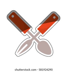 Kitchen cook utensil icon vector illustration graphic design