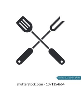 Kitchen Cook Utensils Icon Vector Template Illustration Design