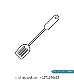 Kitchen Cook Utensils Icon Vector Template 