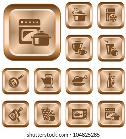 Kitchen and cooking button set