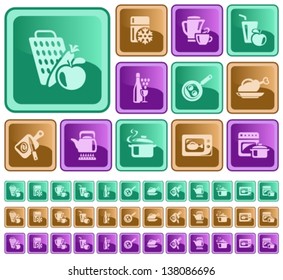 Kitchen and cooking button set
