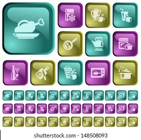 Kitchen and cooking button set