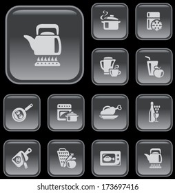 Kitchen and cooking button set