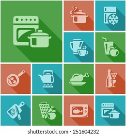 Kitchen and cooking button set