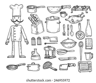 Kitchen and cooking elements