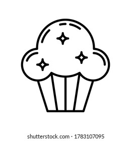 Kitchen and cooking icon with black outline style