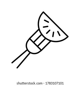 Kitchen and cooking icon with black outline style