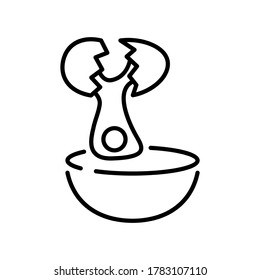 Kitchen and cooking icon with black outline style