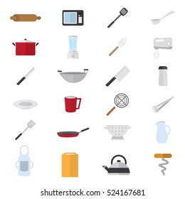 Kitchen and cooking icons design. Vector illustration