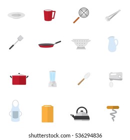 Kitchen and cooking icons design. Vector illustration