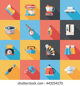 Kitchen and cooking icons set
