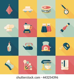 Kitchen and cooking icons set