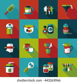 Kitchen and cooking icons set
