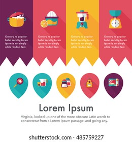 Kitchen and cooking icons set