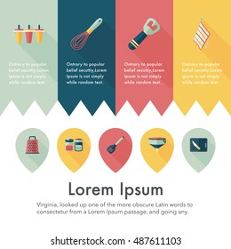 Kitchen and cooking icons set