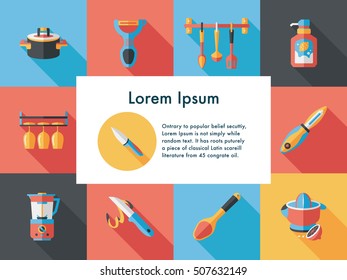 Kitchen and cooking icons set