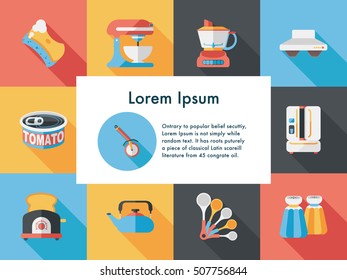 Kitchen and cooking icons set