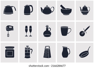 Kitchen and Cooking set icon symbol template for graphic and web design collection logo vector illustration