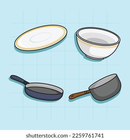 Kitchen and Cooking Set Vector Collection 3
