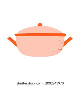 Ilustración vectorial de un icono de utensilios de cocina. Papel de panadería y pastelería
