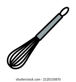 Kitchen Corolla Icon. Editable Bold Outline With Color Fill Design. Vector Illustration.