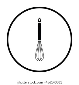 Kitchen corolla icon. Thin circle design. Vector illustration.