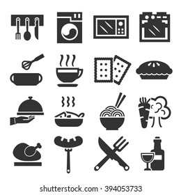 kitchen, cuisine, cook icon set
