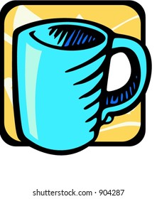 Kitchen cup.Vector illustration