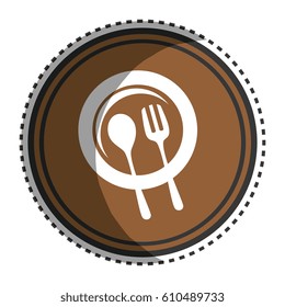 kitchen cutlery with healthy food