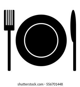 Kitchen cutlery on white background. Vector, eps10