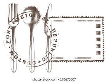 kitchen cutlery with seal
