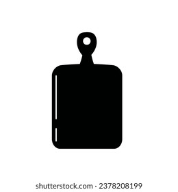 Kitchen cutting board icon isolated on white background.