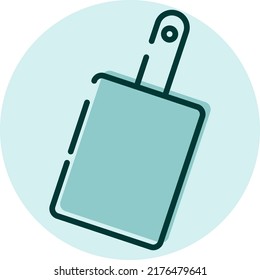 Tablero de cocina, ilustración, vector sobre fondo blanco.