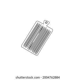 Kitchen Cutting Board Line Icon